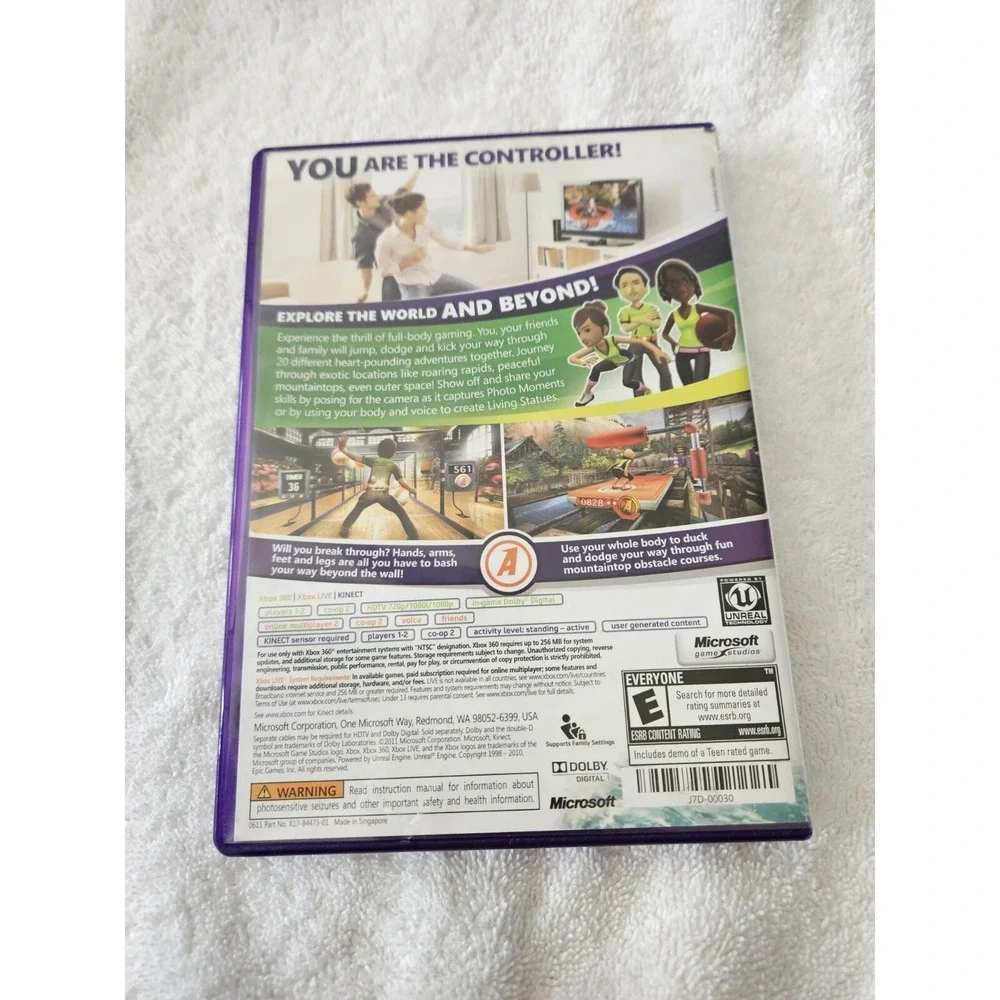 Kinect Adventures! Xbox 360 CIB With Booklet